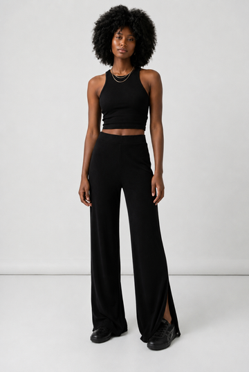 Flow Modal Trousers - Black