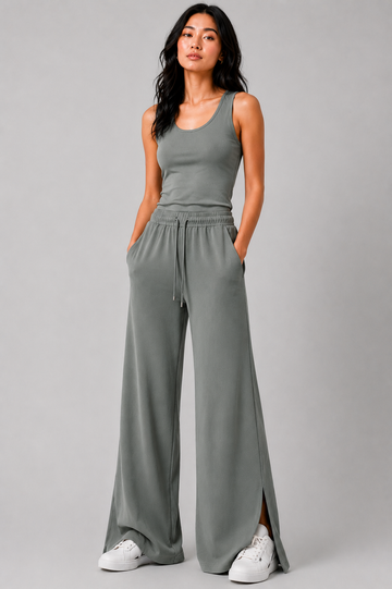 Flow Modal Trousers - Green