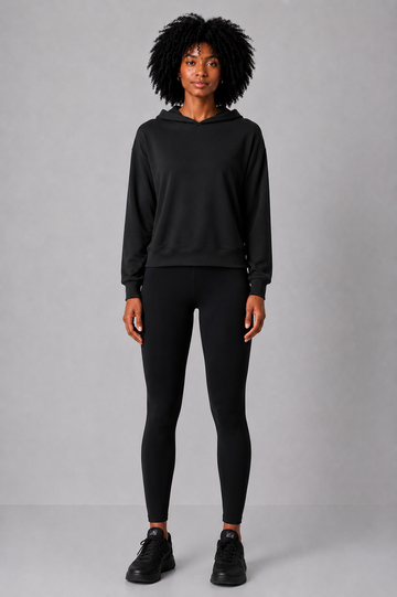 Flow Modal Hoodie - Black